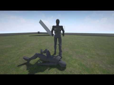 UE4 Ragdoll blend Stress Test