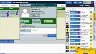 Friends and chatting on BBO