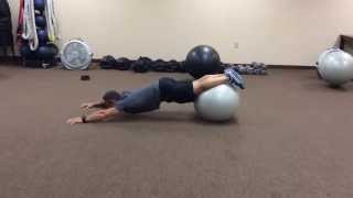 Exercise of The Week: Stability Ball Reverse Rollout to Pike