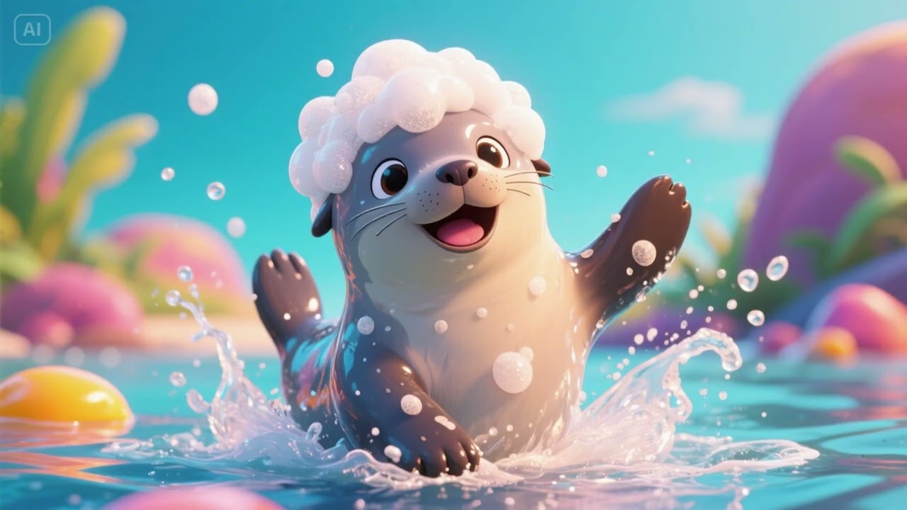 Seal Pup’s Sudsy Wiggle | Nursery Rhymes & Kids Songs