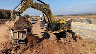 Caterpillar 6015B Excavator Loading Trucks With Two Passes  Sotiriadis Mining Works