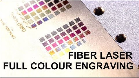 FIBER LASER FULL-COLOUR ENGRAVING TEST