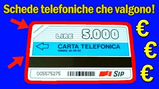 SCHEDE TELEFONICHE CHE VALGONO!