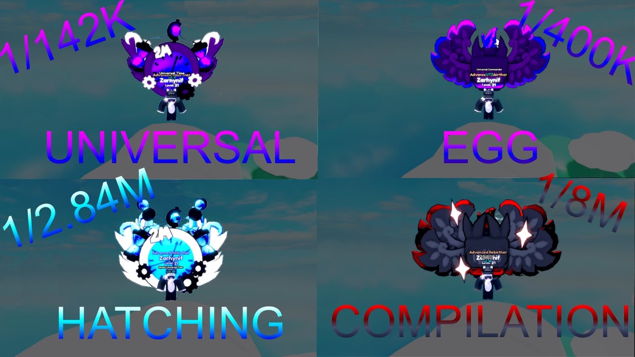 GIVEWAY + UNIVERSAL EGG HATCHING COMPILATION SPACE SIMULATOR REBORN