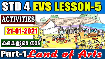 STD 4 EVS Lesson 5 Land of Arts Part 1 Class 4 പരിസരപഠനം കലകളുടെ നാട്‌ KITE VICTERS  KERALA SYLLABUS