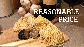 CREAMY BLACK TRUFFLE PASTA RECIPE: 5 stars result in just 10 minutes of work