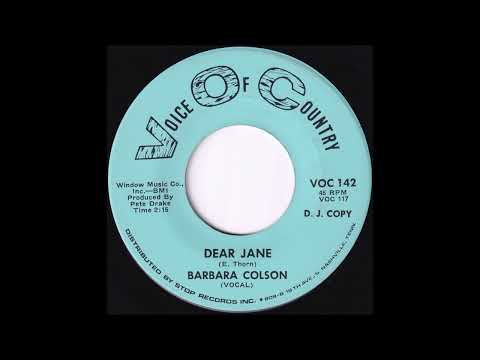 Dear Jane (Barbara Colson)