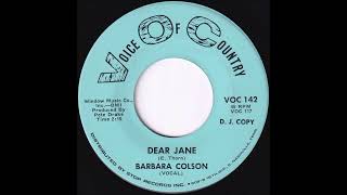 Dear Jane (Barbara Colson)