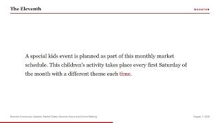 Boonton Community Updates: Market Dates, Museum Hours and School Meeting