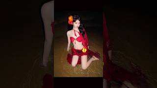 Forget the Bikini… This Scarf Beach Outfit Is Genius! 🤯
