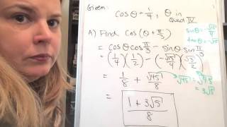 Sum and Difference Formula - Examples 2 and 3