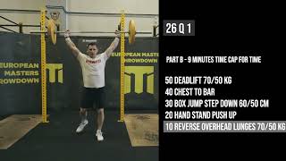 Here we go! Qualification WOD1