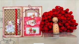 Gingerbread Man Journal - Pockets