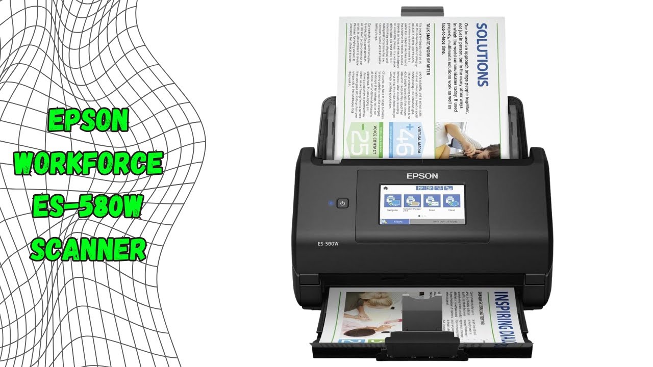 Обзор: сканер документов Epson WorkForce ES-580W — беспроводное сканирование, автоподатчик докуме...