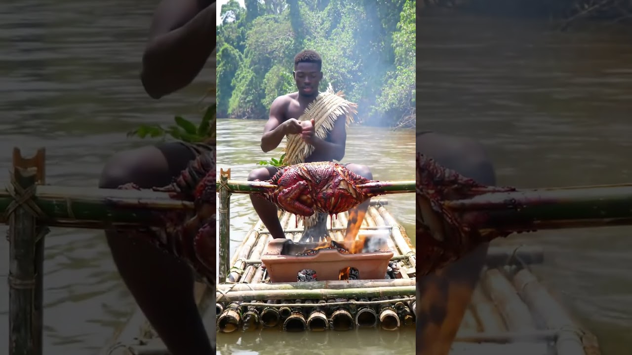 Tribeman BBQ a GIANT TURKEY before FISHING. 