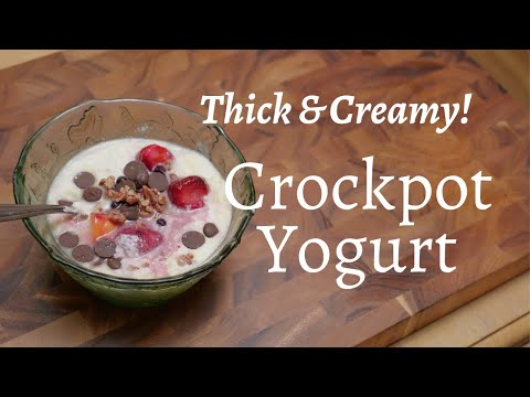 Crock Pot Vanilla Yogurt