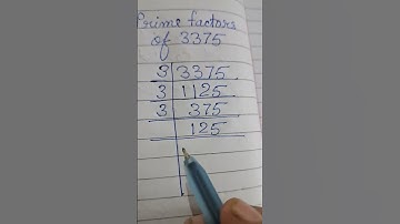 Prime factors of 3375