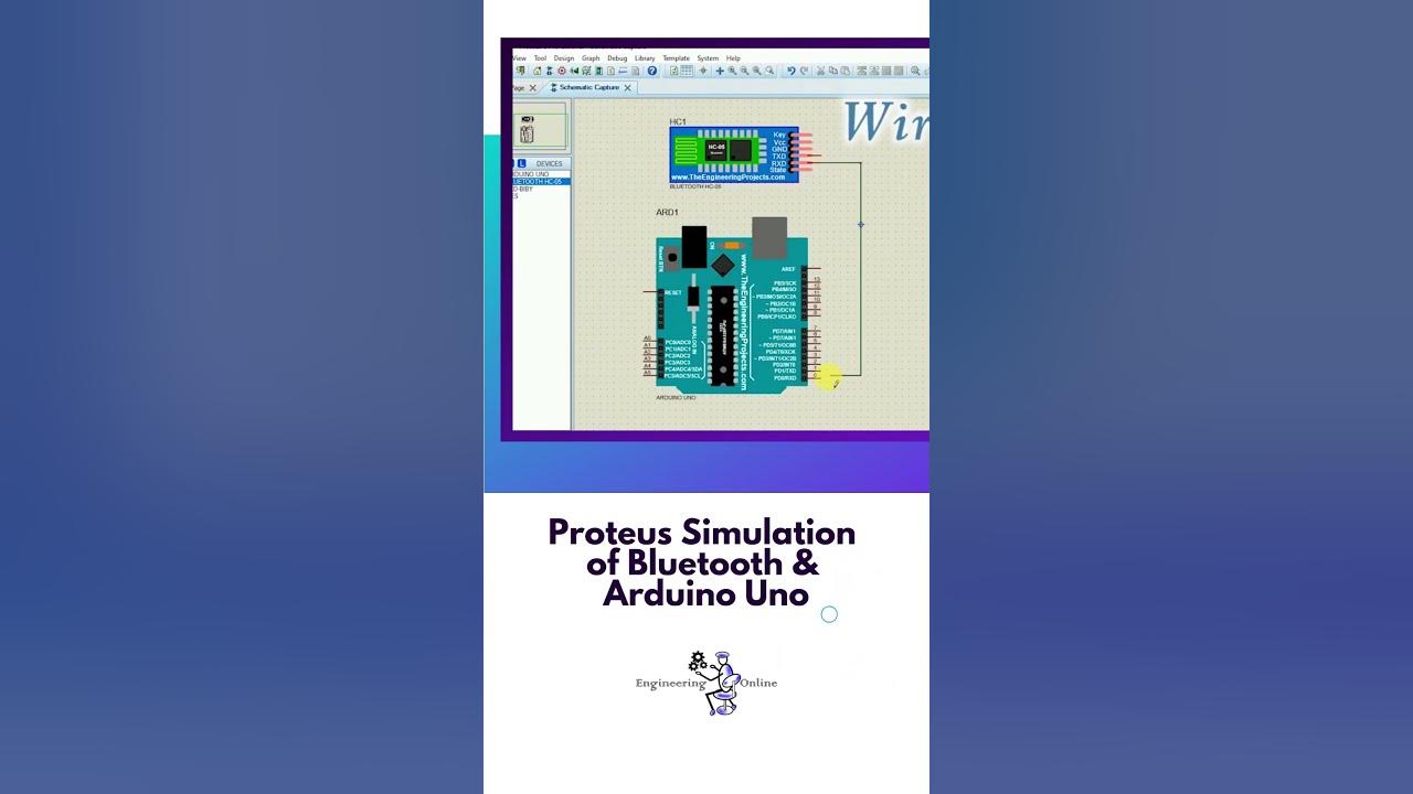 Proteus Simulation of Bluetooth Module & Arduino Uno - YouTube