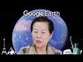 Korean in her 70s tries GOOGLE EARTH for the first time