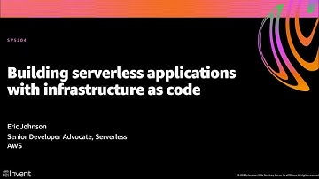 AWS re:Invent 2020: Building serverless applications with infrastructure as code