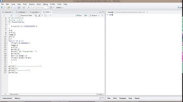 Fixed point iteration method with Rstudio