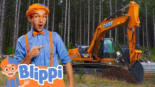 Excavator | Blippi Songs 🎶| Educational Songs For Kids