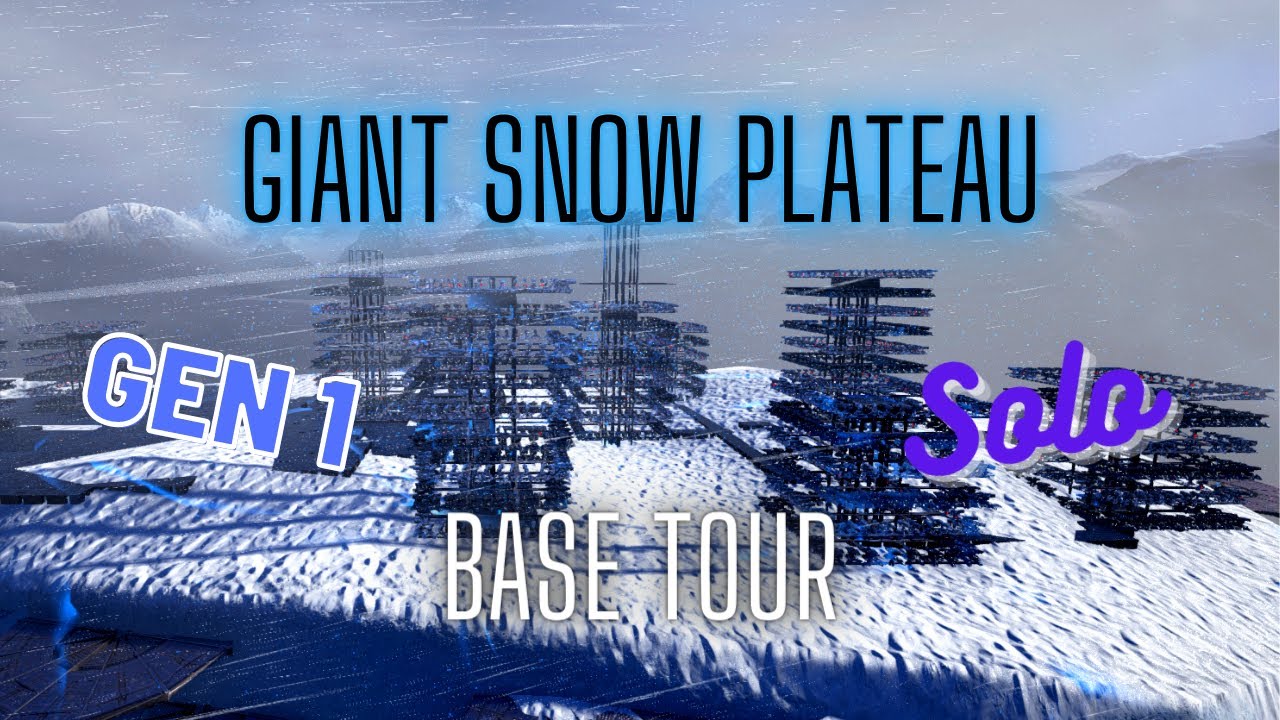 Giant Snow Plateau Base Tour on Gen 1 - Ark [Dodo Legends] - YouTube