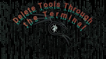 Delete Tools Through the Terminal in Kali Linux | Chapter 4 | #kali #cybersecurity #learnlinux