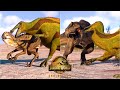 DEINOCHEIRUS KILL ANIMATION VS ALL HERBIVORE AND CARNIVORE DINOSAURS | FEATHERED SPECIES PACK JWE2