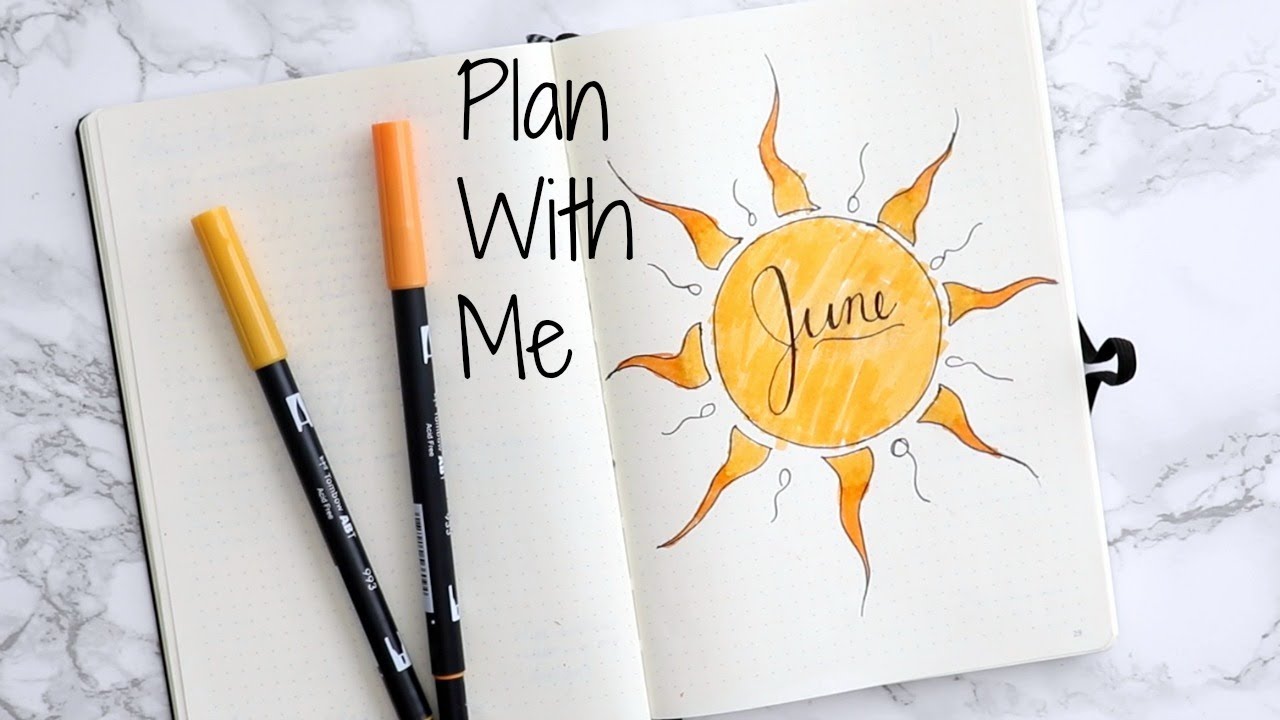 PLAN WITH ME | JUNE 2017 BULLET JOURNAL || TheAdeTomi