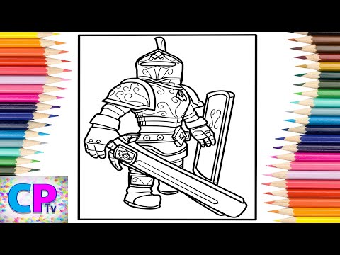 Fácil de imprimir nossa imagem colorida gratuita do Roblox Knight