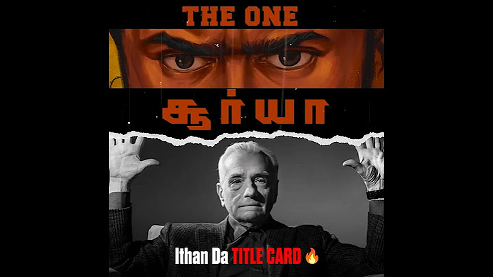 This was a SPECIAL title card for #Suriya 👑🔥Big thanks to #karthiksubbaraj sir ♥️ #RETRO