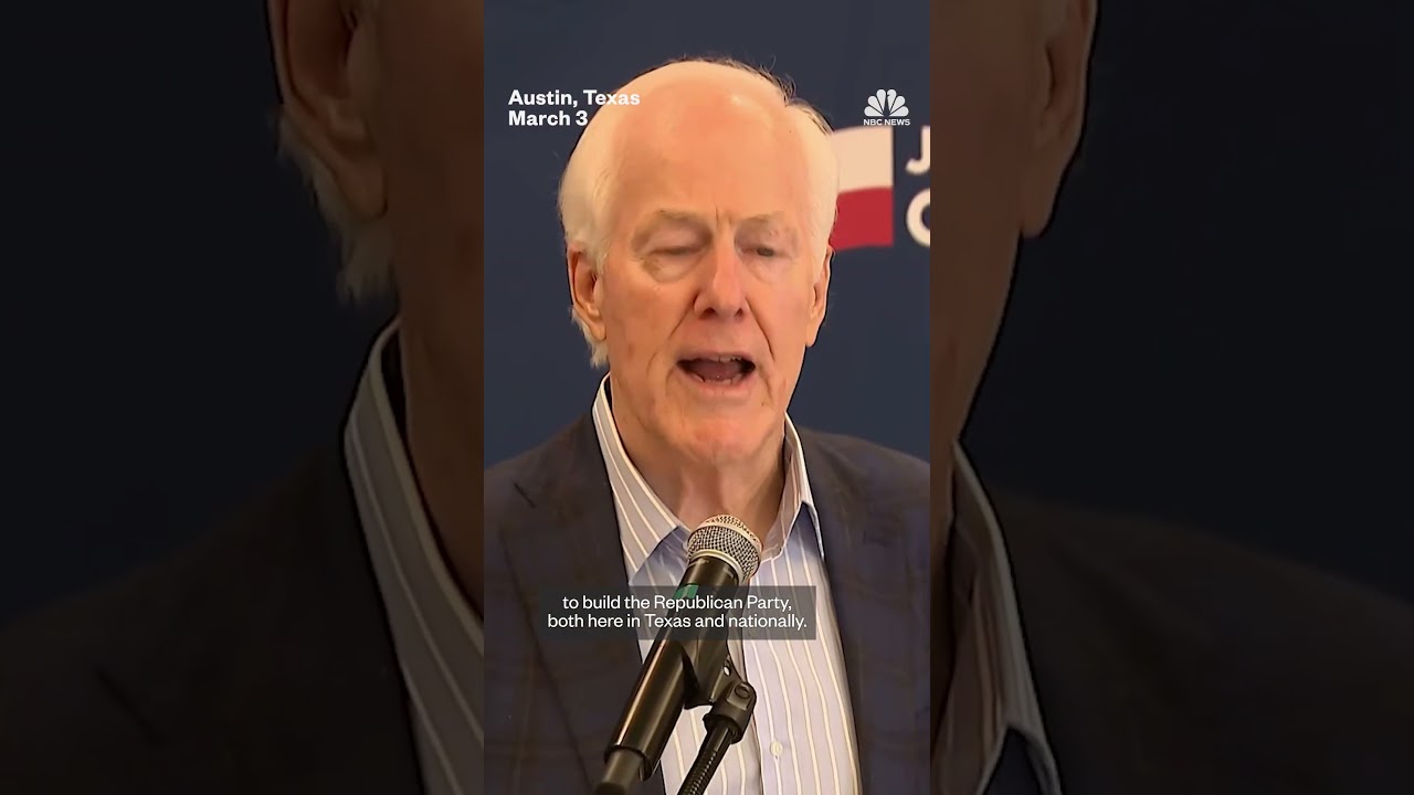John Cornyn blasts opponent Ken Paxton after Texas GOP Senate race advances to runoff