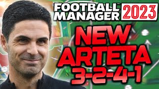 ARTETAs New 3-2-4-1 Arsenal 23/24 Tactic on Football Manager 2023