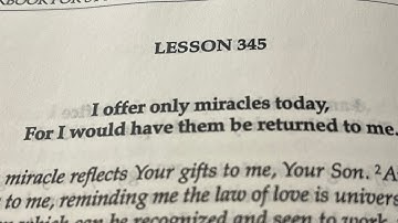 ACIM Lesson 345 Meditation