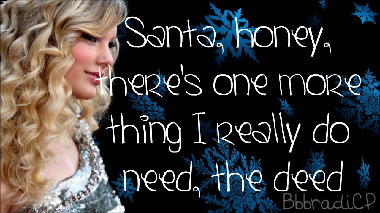 Taylor Swift- Santa Baby (Lyrics)