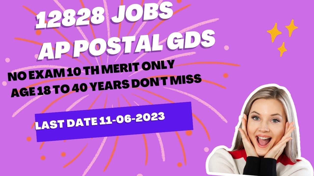 AP POSTAL JOBSAPPLY ONLINE LAST DATE 11062023POSTAL JOBS