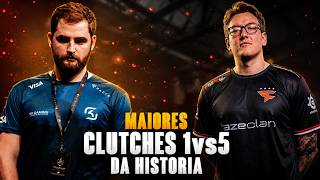 Times a player won alone against an entire team | 1v5 in CS Fallen, Rain...