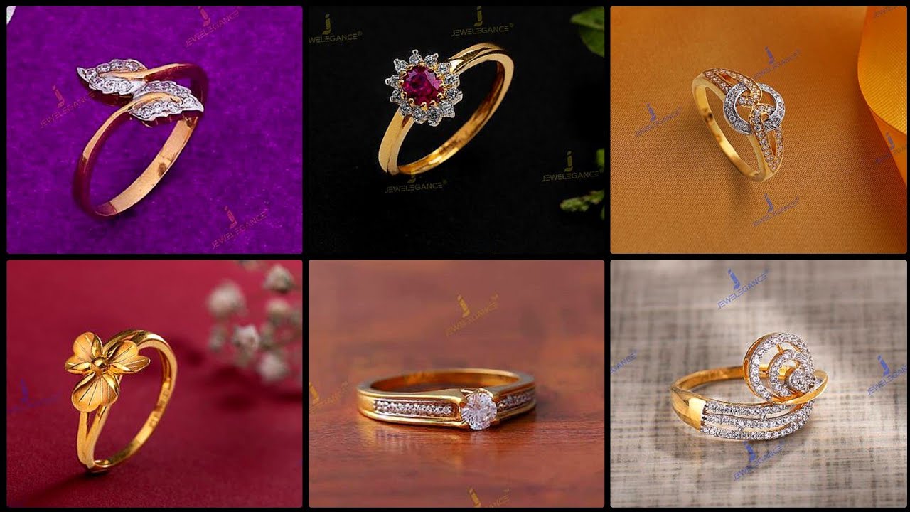 Ethnic jewellery gold 18k 14k Ring Design Engagement Rings designs in
