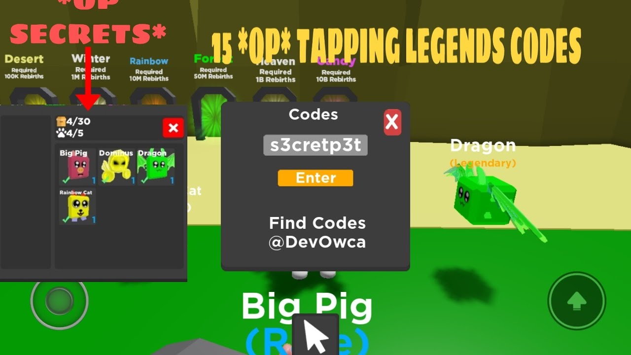 15 *OP* CODES IN TAPPING LEGENDS (I GOT INSANE PETS ... 15 *OP* CODES IN TAPPING LEGENDS (I GOT INSANE PETS ...