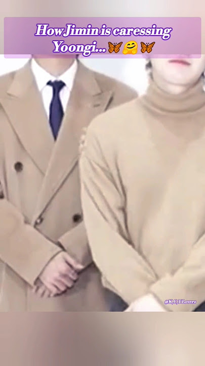 How Jimin is caressing Yoongi...🦋🤗🦋#yoonmin #minyoongi