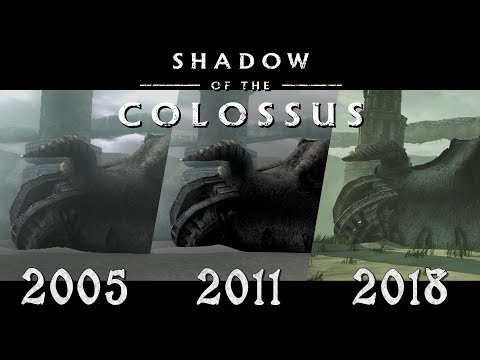 Видео: Shadow of the Colossus 2005-2018 (PS2 и PS3 против PS4) Сравнение