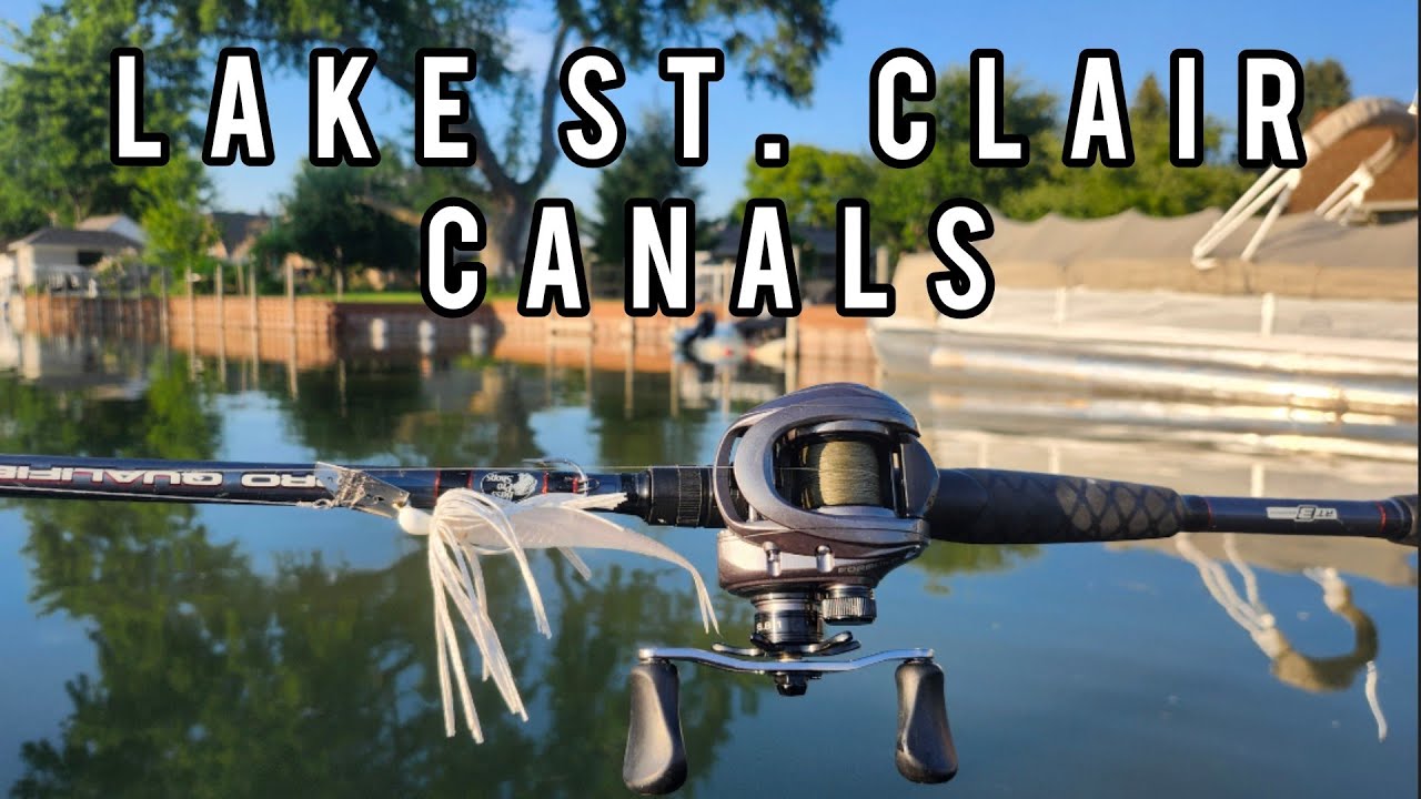 Bass Fishing Lake St. Clair Canals June 2026