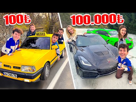 100 TL VS 100.000 TL YOLCULUK (RoadTrip)