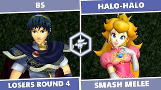 Birdbrained 10: Losers Round 4 - BS  (Marth) Vs. Halo-Halo (Yoshi, Peach) SSBM