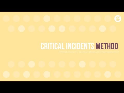 Critical Incidents Method
