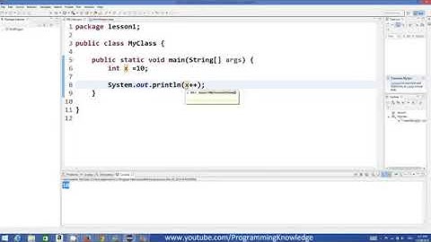 Java Tutorial For Beginners 7   Increment Operator and Assignment Operator