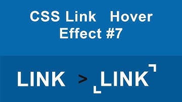 CSS Links Hover (Animation) Effect Type #7 Tutorial