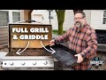 Amazing full griddle and full grill in one box