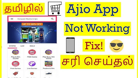How to Fix Ajio App Not Working Problem In Mobile Tamil | VividTech